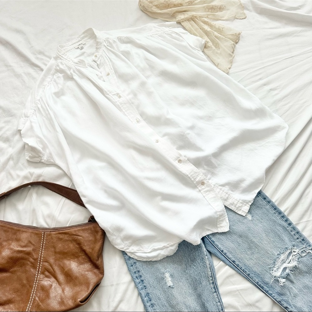 Wilfred White Button Down Shirt